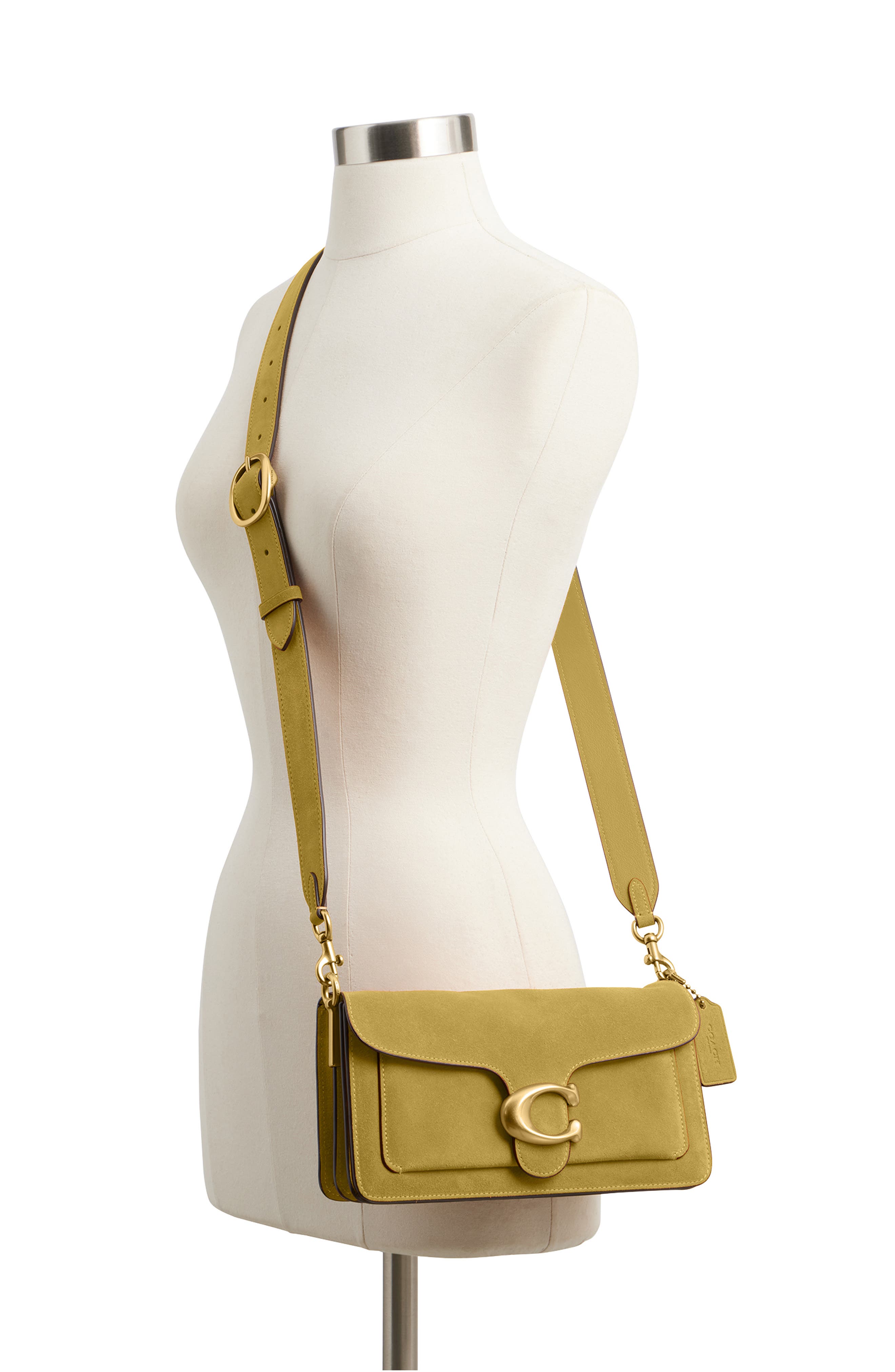 COACH Tabby 26 Suede Shoulder Bag, Alternate, color, 