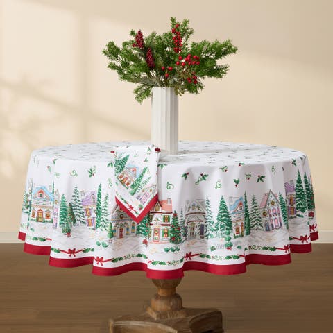 Spice Village Christmas Tablecloth