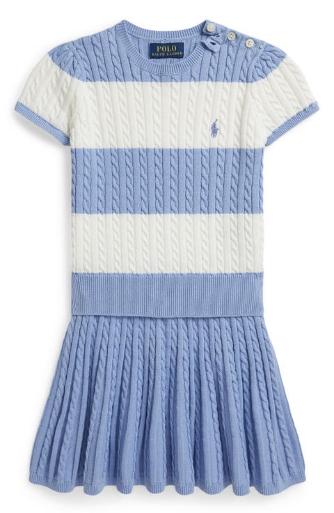 Kids' Cotton Cable Knit Sweater & Skirt Set (Toddler & Little Kid)