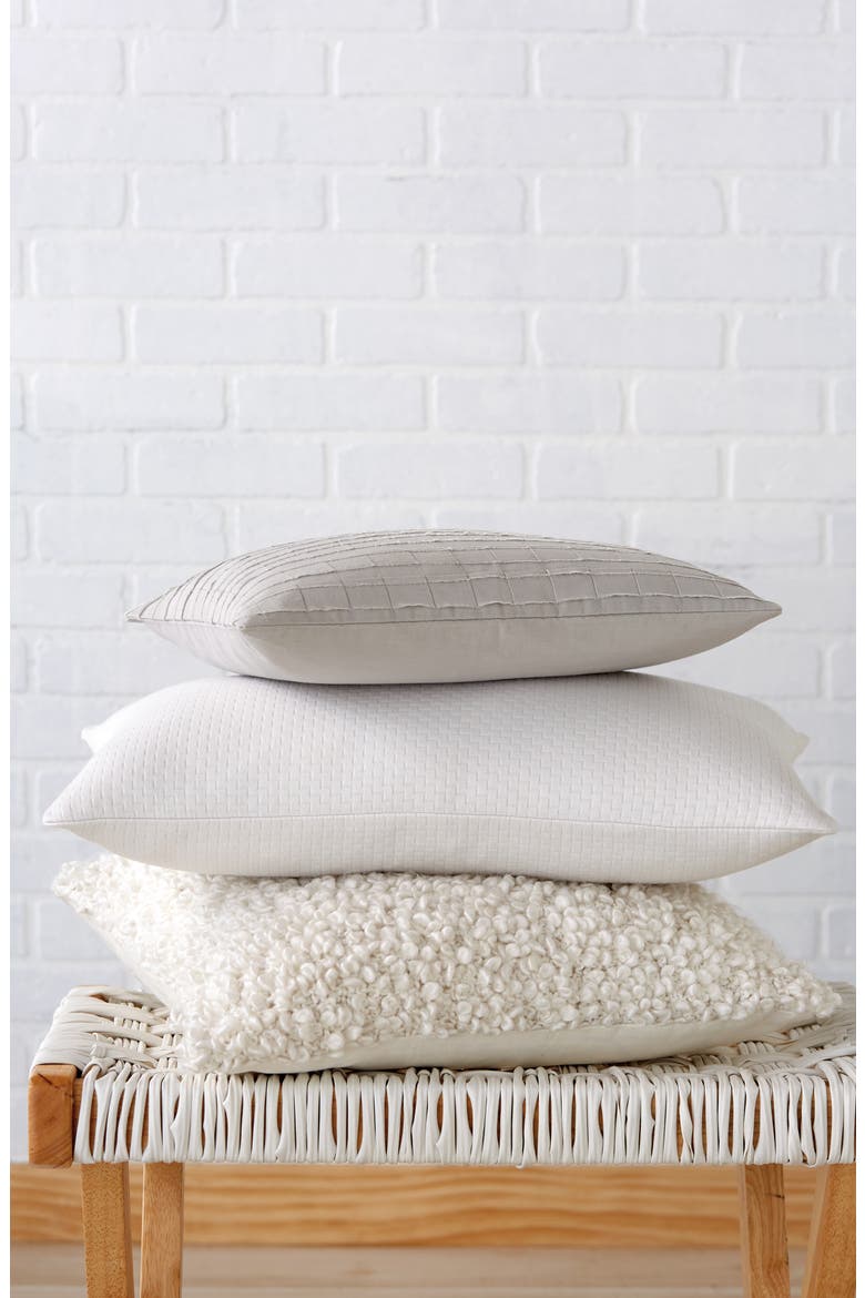 Looped Decorative Pillow, Alternate, color, IVORY