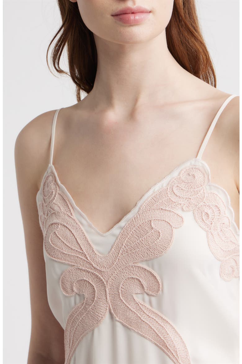 Ann Embroidery Detail Midi Slipdress, Alternate, color, BLUSH
