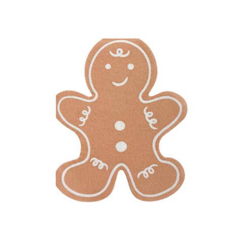 Baking Spirits Bright Gingerbread Man Christmas Large Napkins