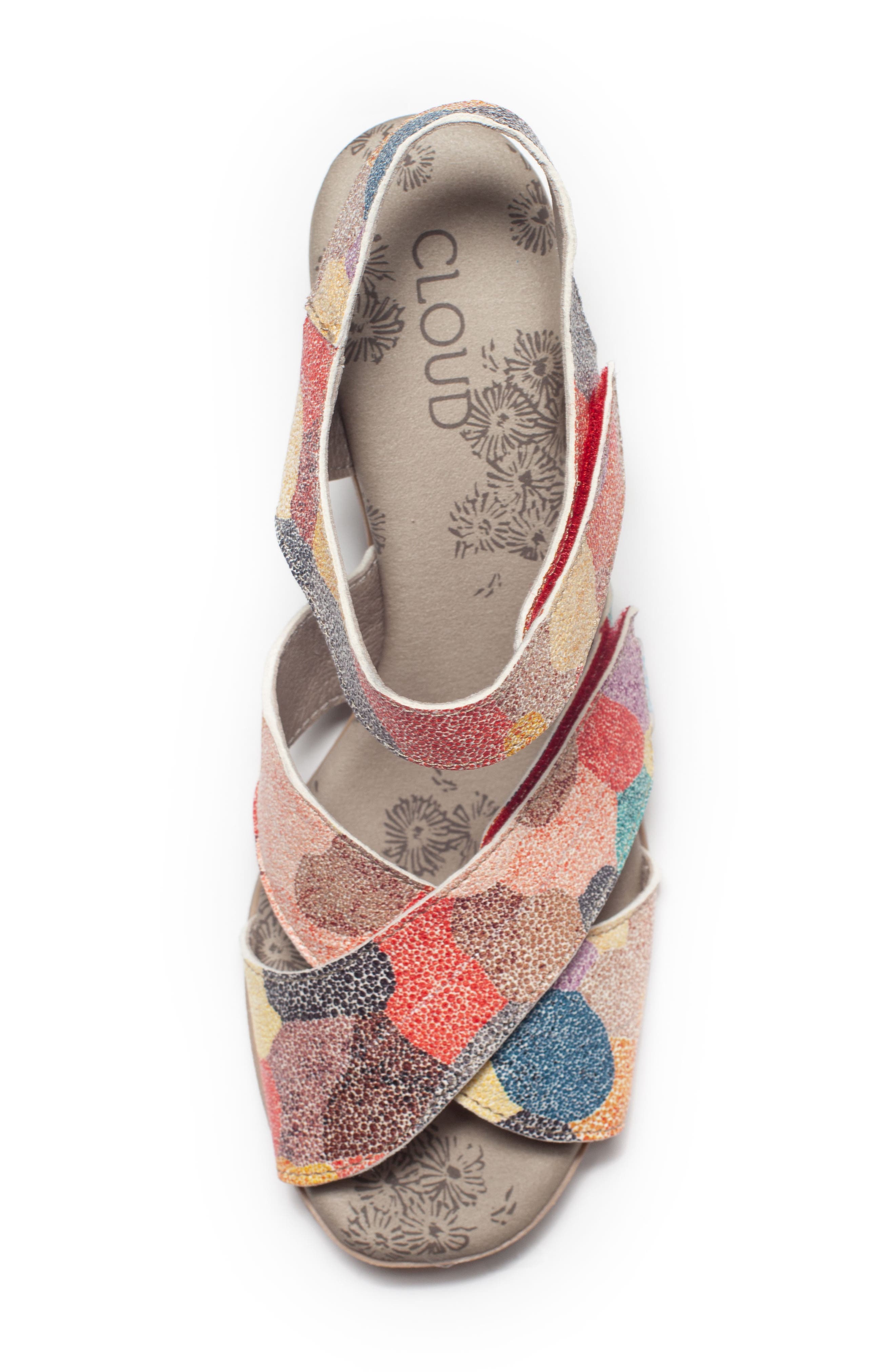 Shine Block Heel Sandal, Alternate, color, FIRE CLOCHS