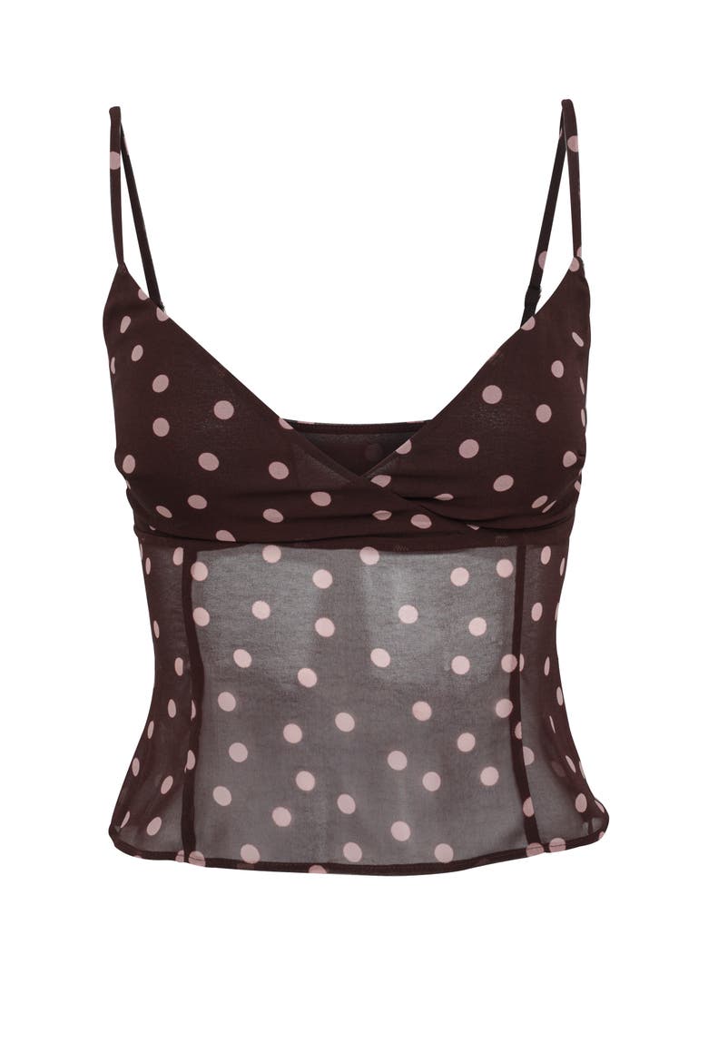 Tilly Cami, Alternate, color, Pink Polkadot