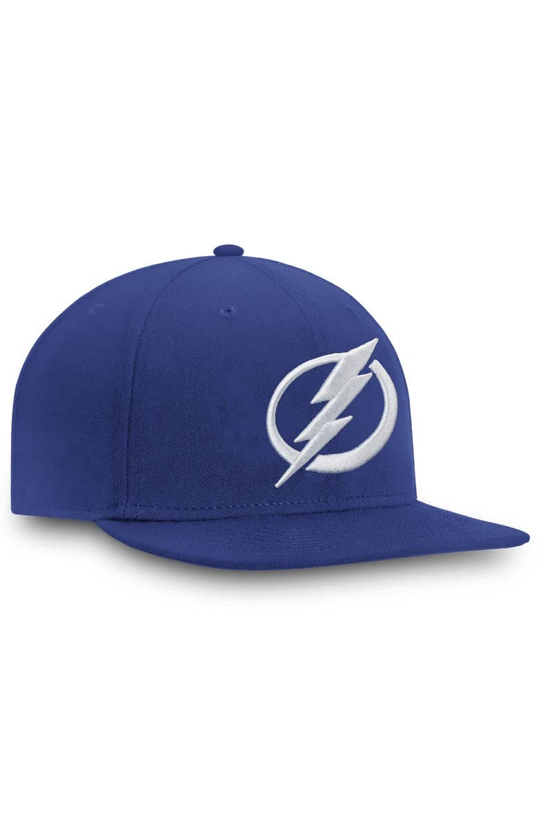 FANATICS Men's Fanatics Blue Tampa Bay Lightning Core Fitted Hat, Alternate, color, Blue