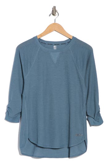 Dkny Slub Waffle High-low T-shirt
