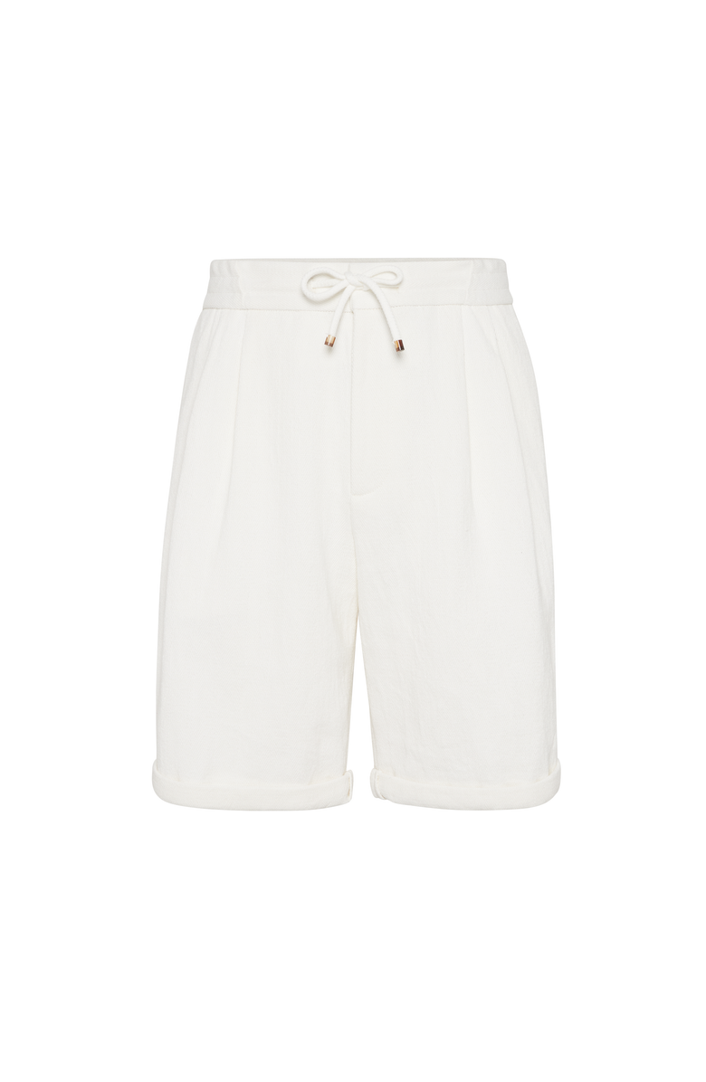 Brunello Cucinelli Bermuda shorts with drawstring, Main, color, 