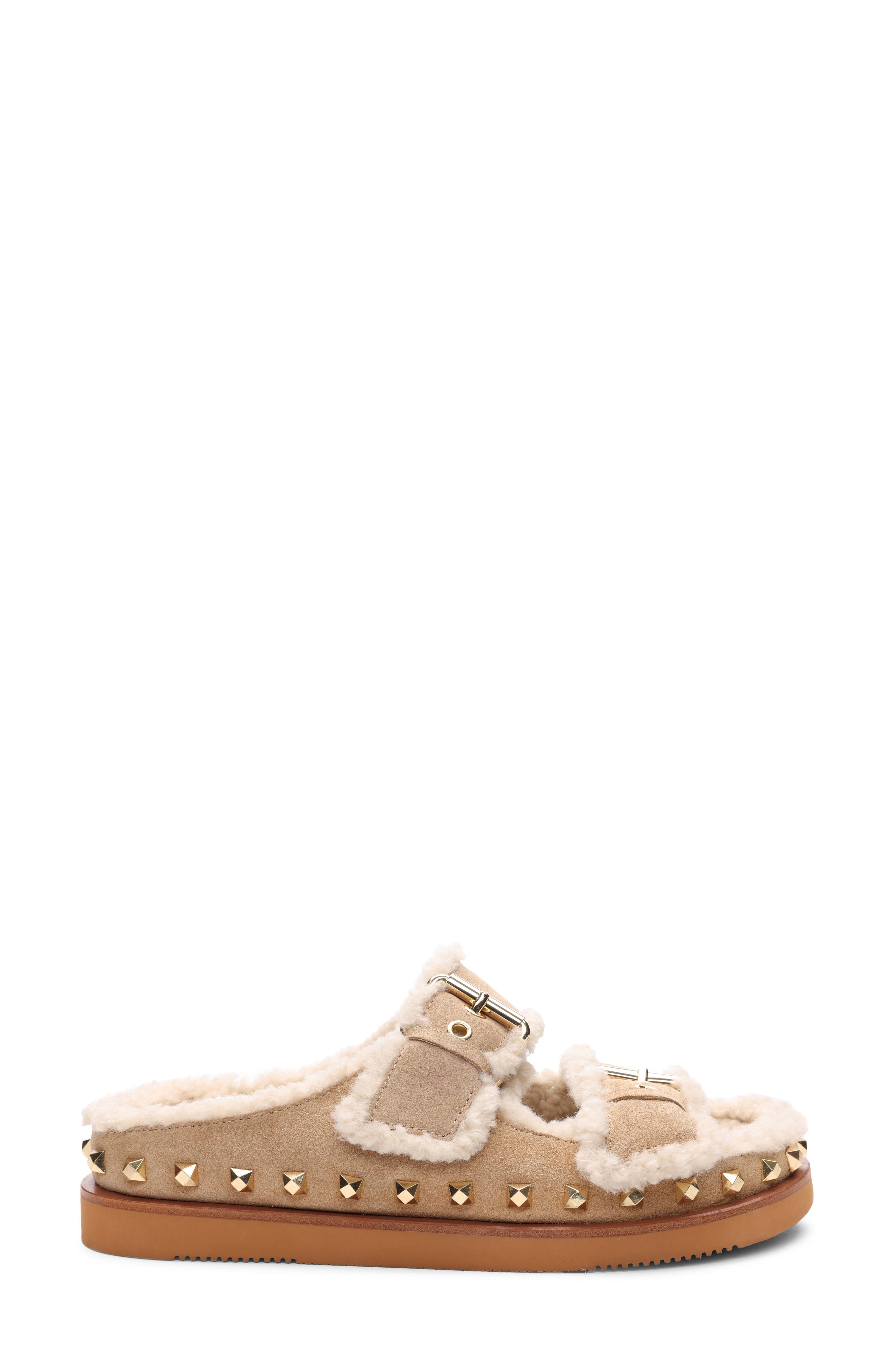 Ash Uma Faux Fur Sandal, Alternate, color, 