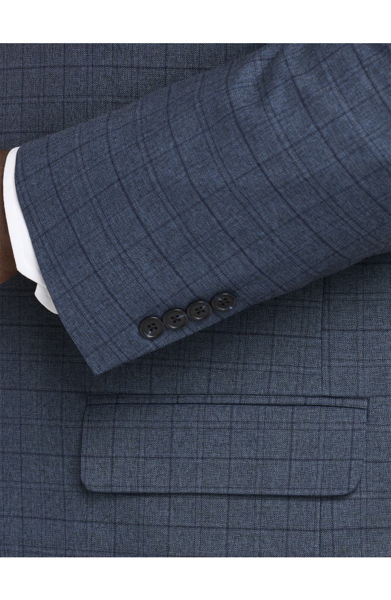 Oak Hill by DXL Big & Tall Jacket-Relaxer Windowpane Suit Jacket, Alternate, color, 