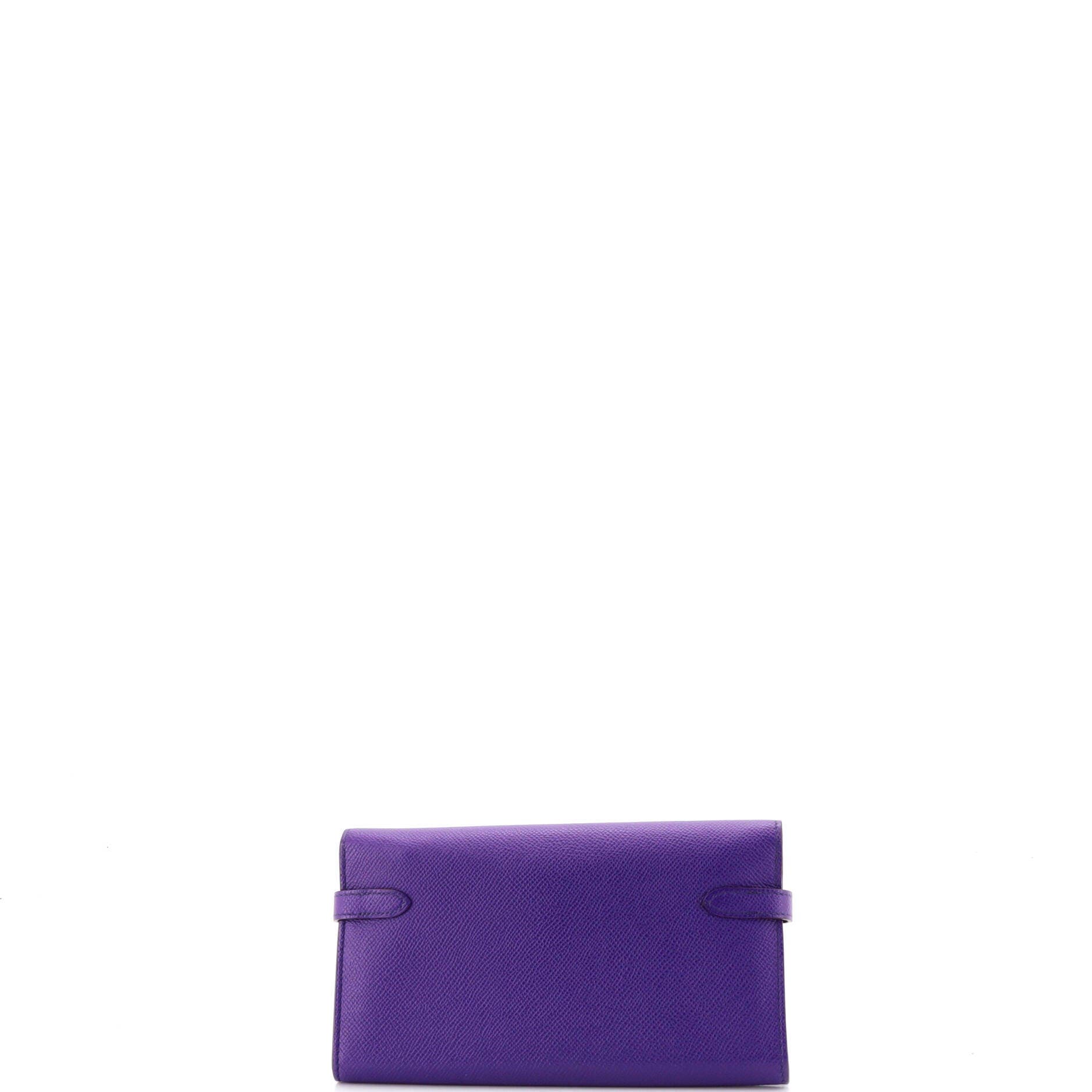 Kelly Wallet Epsom Long, Alternate, color, Crocus