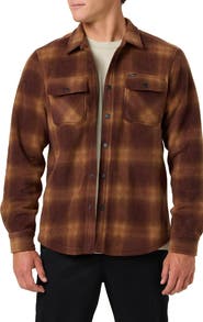 O'Neill Glacier Plaid Superfleece Snap-Up Overshirt