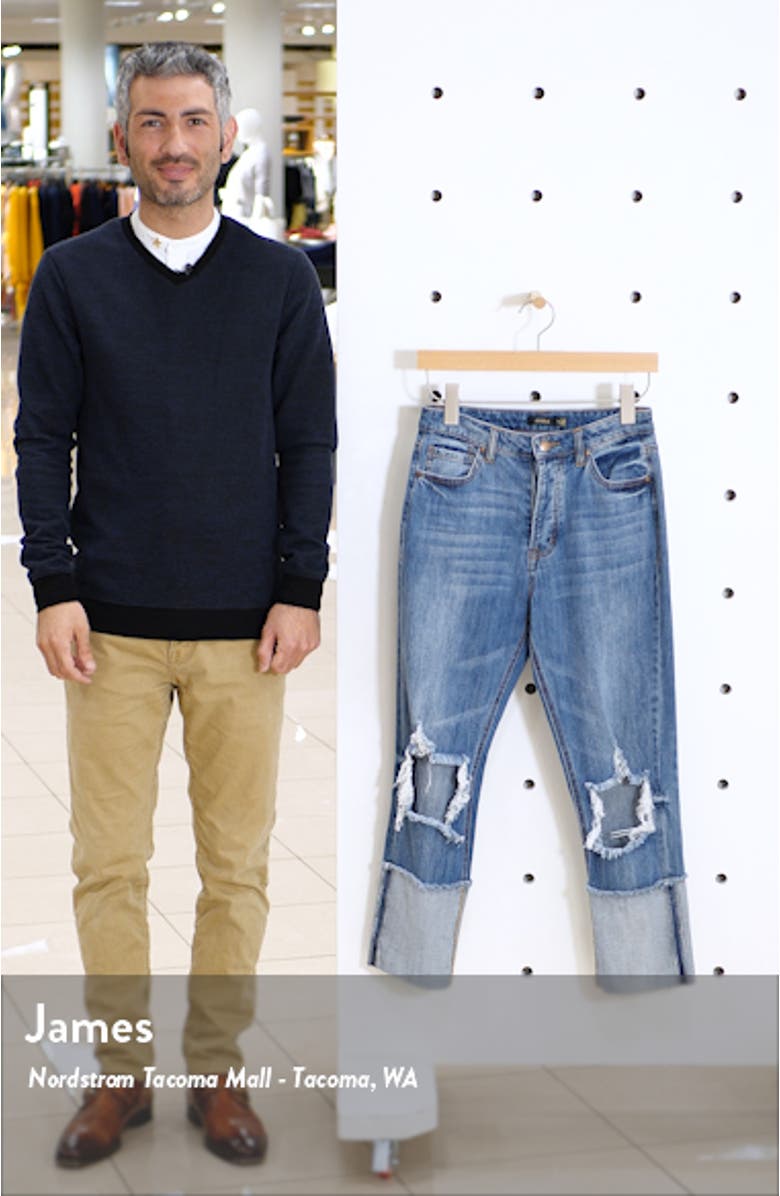 Dylan Ripped High Waist Crop Jeans, sales video thumbnail