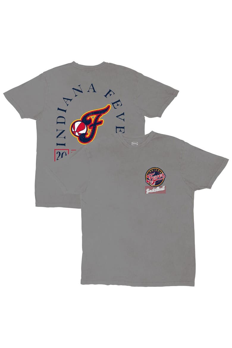 Unisex Stadium Essentials Platinum Indiana Fever Lay Low Vintage Wash Relaxed Fit T-Shirt, Main, color, Pewter