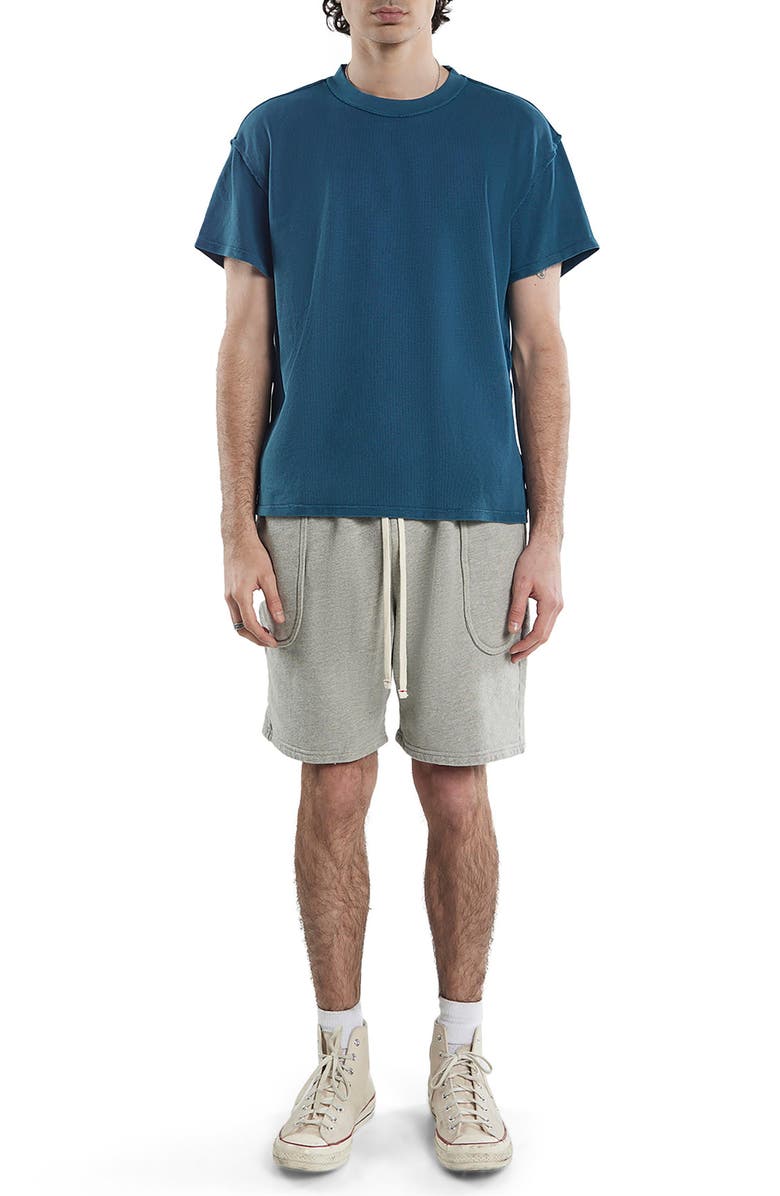 Les Tien HeavyWeight Invert Pocket Short, Alternate, color, Heather Grey