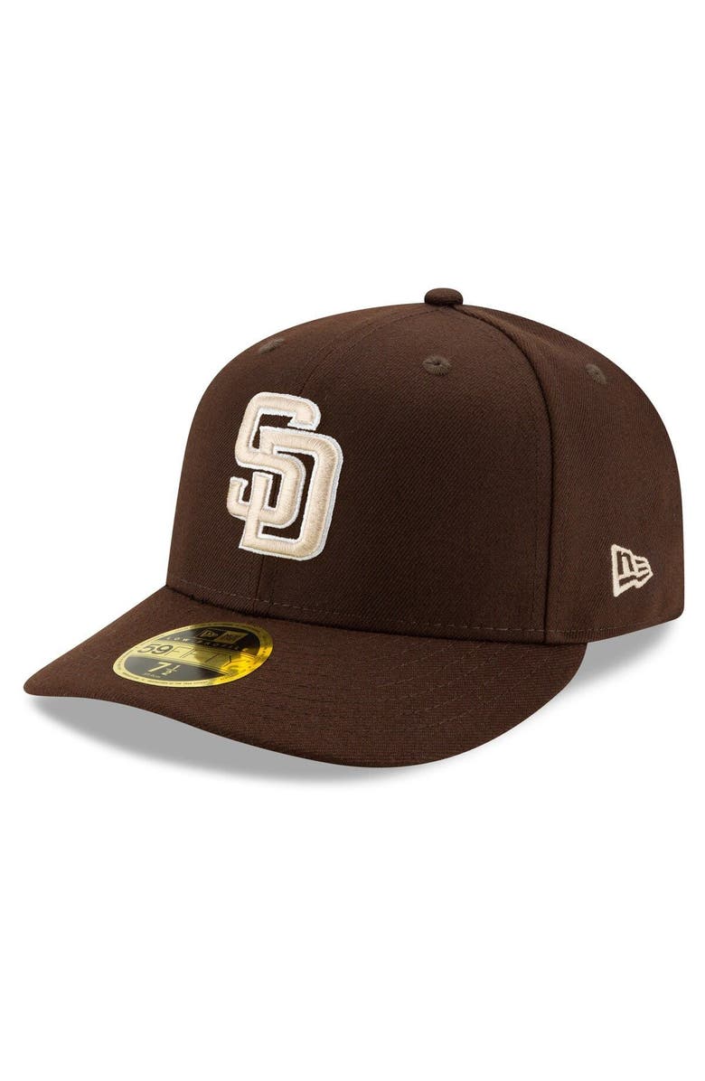 New Era Men's New Era Brown San Diego Padres Alternate 2020 Authentic Collection On-Field Low Profile 59FIFTY Fitted Hat, Main, color, Brown