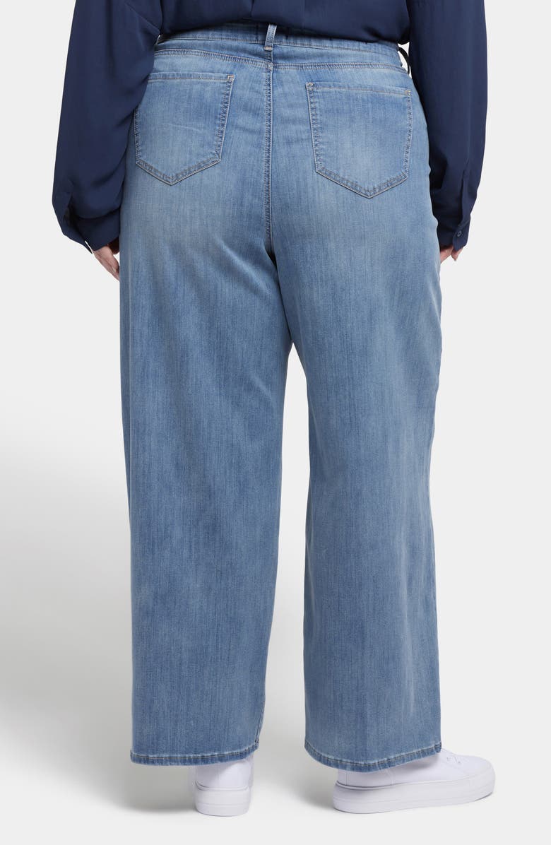 NYDJ Teresa Pleated Ankle Wide Leg Jeans, Alternate, color, Indigo Stream