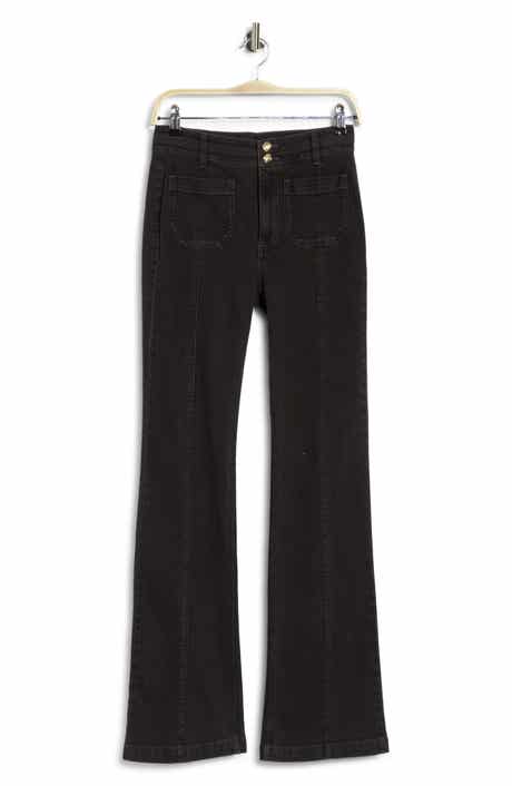 Dorothea Patch Pocket Flare Jeans