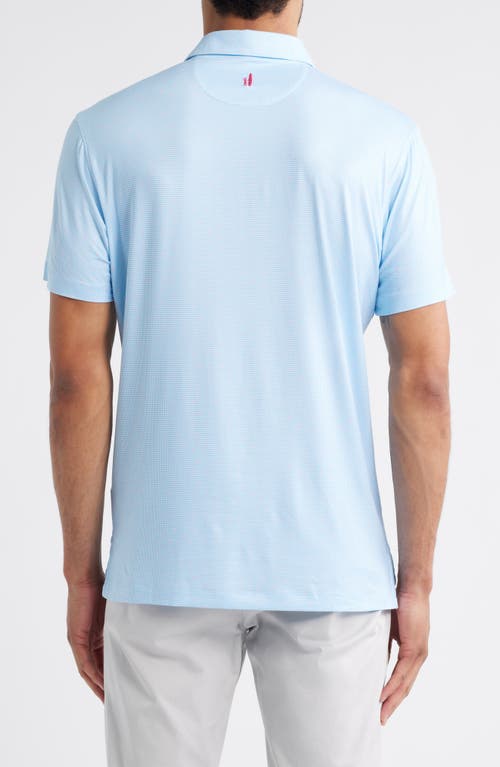 Johnnie-o Tundra Microprint Featherweight Performance Polo In Blue