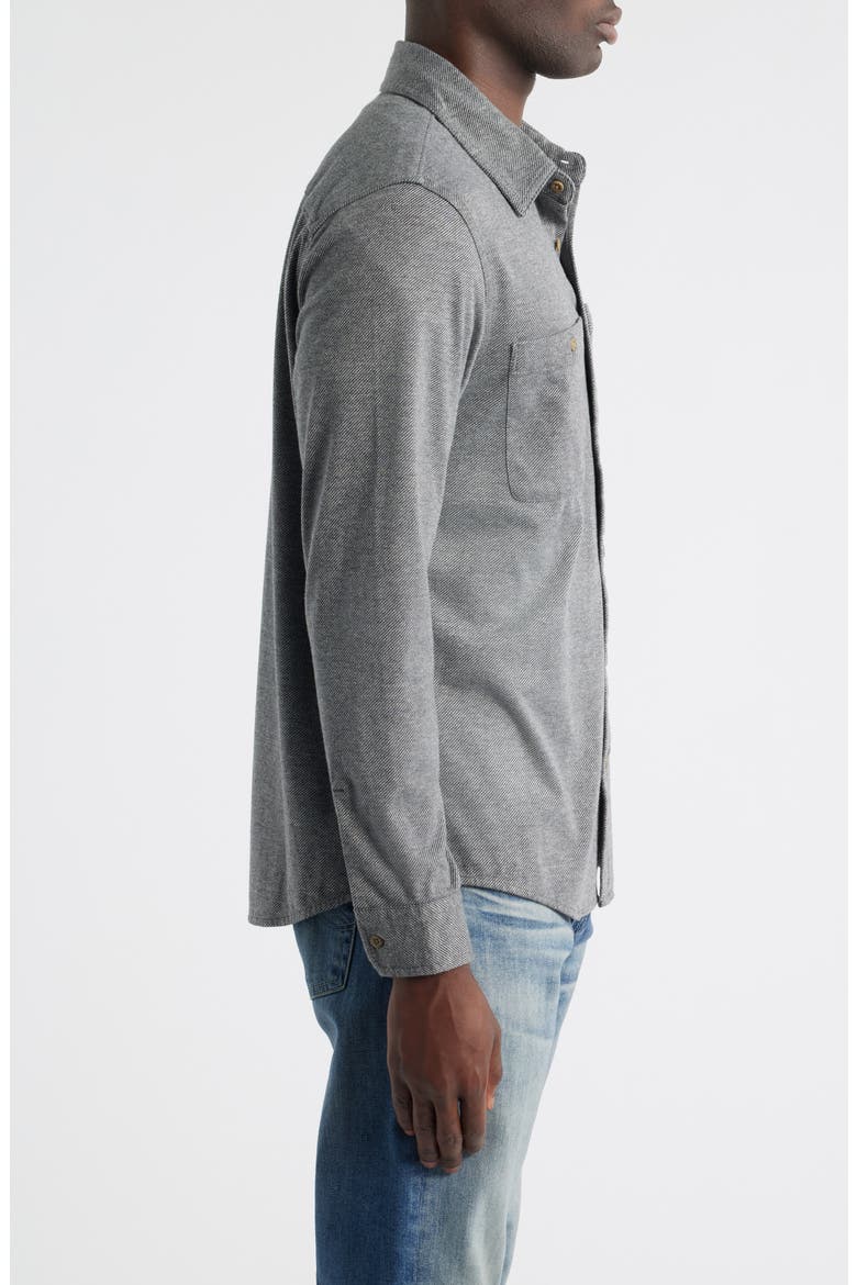 Wayne Twill Button-Up Work Shirt, Alternate, color, HEATHER GREY