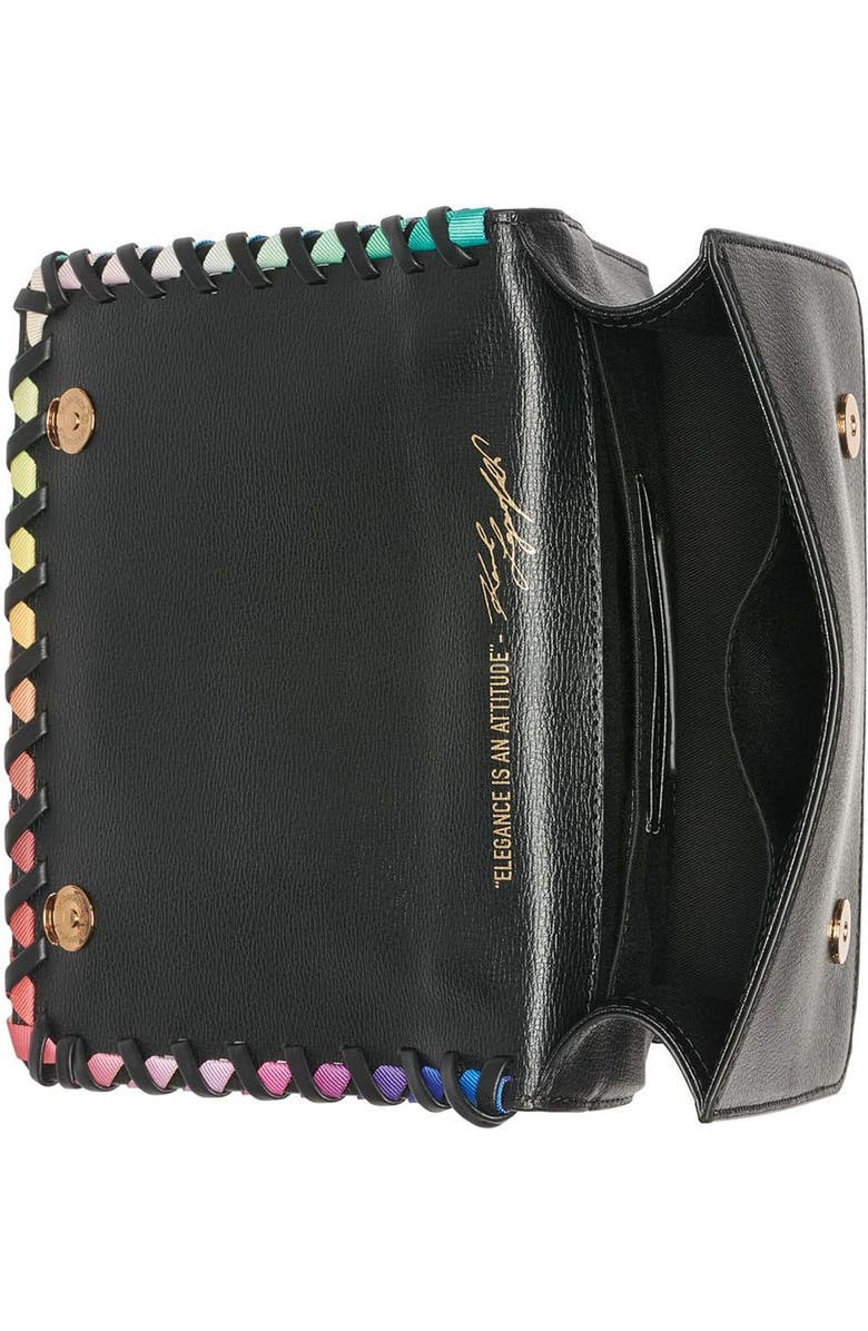 KARL LAGERFELD PARIS Simone Front Flap Crossbody, Alternate, color,