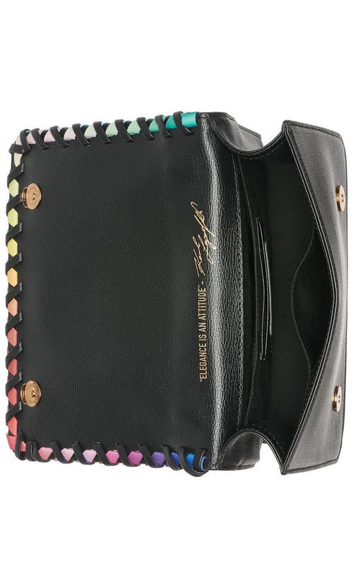 Karl Lagerfeld Paris Simone Crossbody In Black Multi Combo