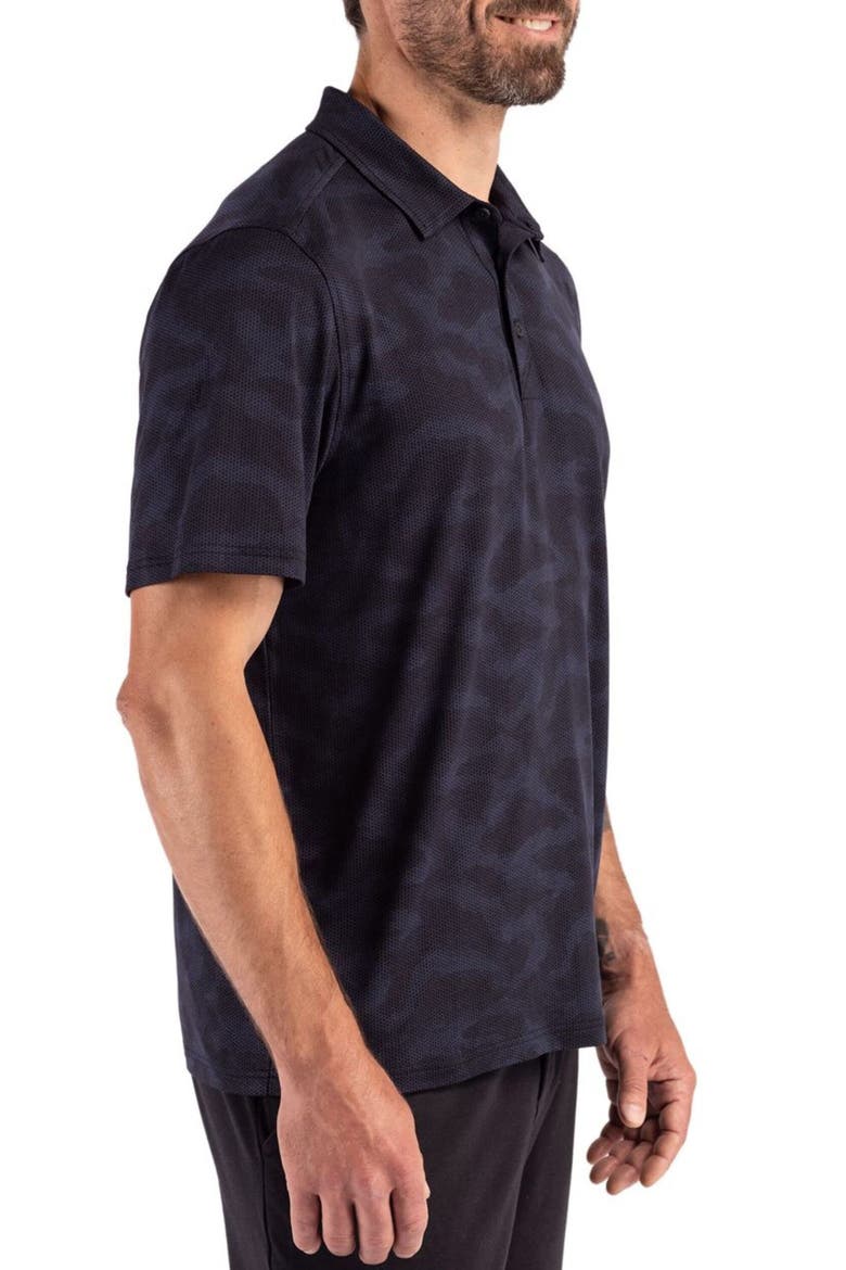 Epic Comfort Camo Regular Fit Polo, Alternate, color, NAVY BLUE
