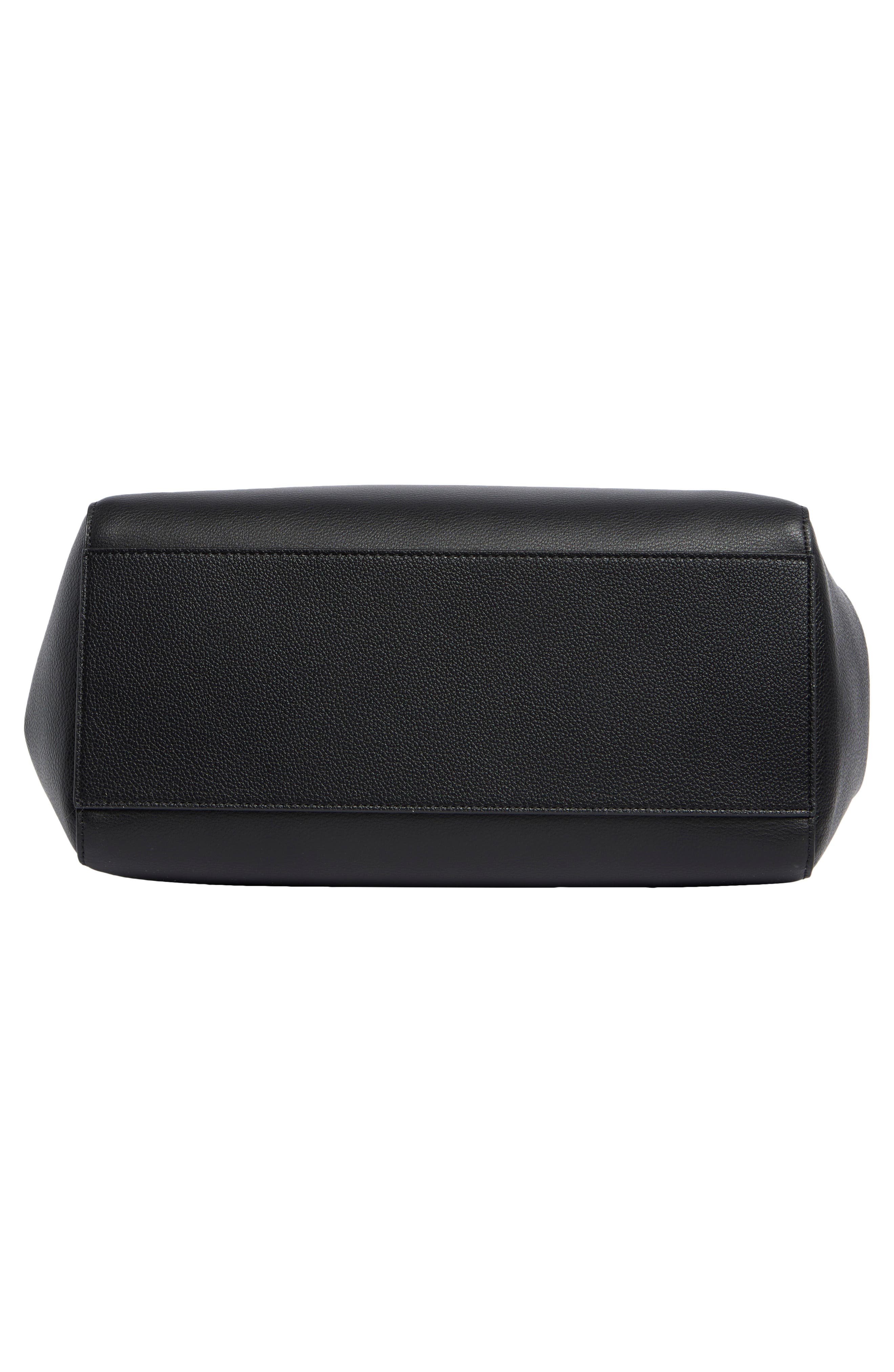 Sam Edelman Hellen Pebbled Leather Tote Bag, Alternate, color, Black