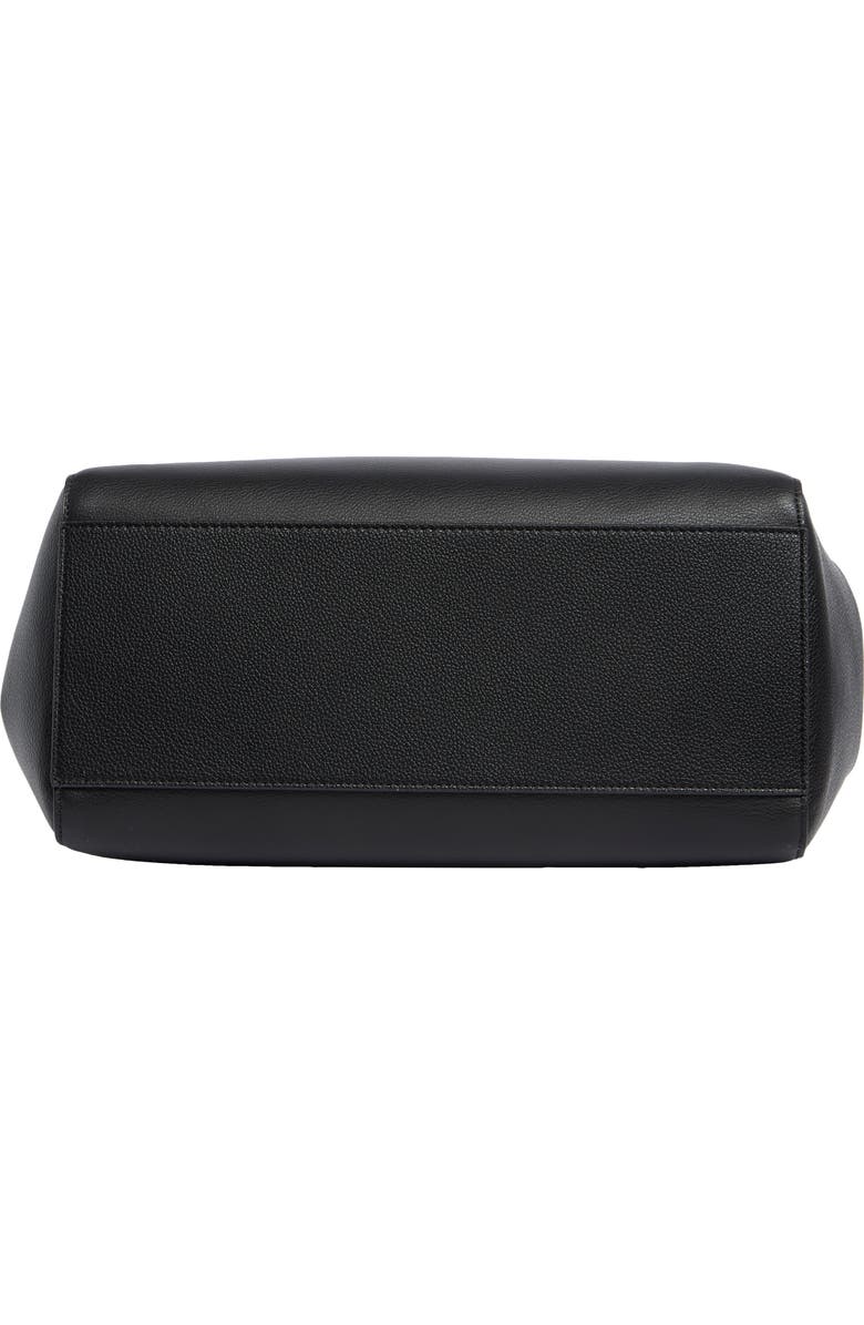 Sam Edelman Hellen Pebbled Leather Tote Bag, Alternate, color, Black