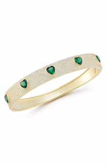 CHLOE AND MADISON Heart Bangle Bracelet