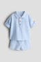 selected Light Blue/White Striped