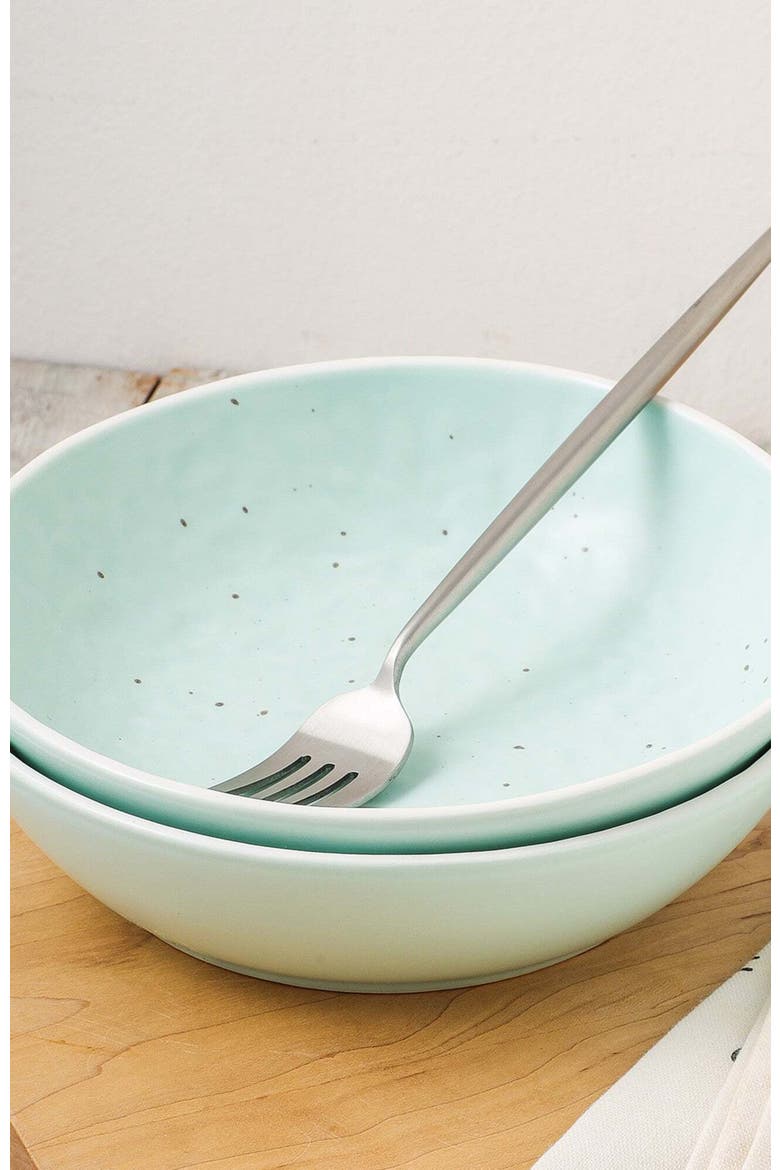 Elena Stoneware 4-Piece Bowl Set, Alternate, color, Mint