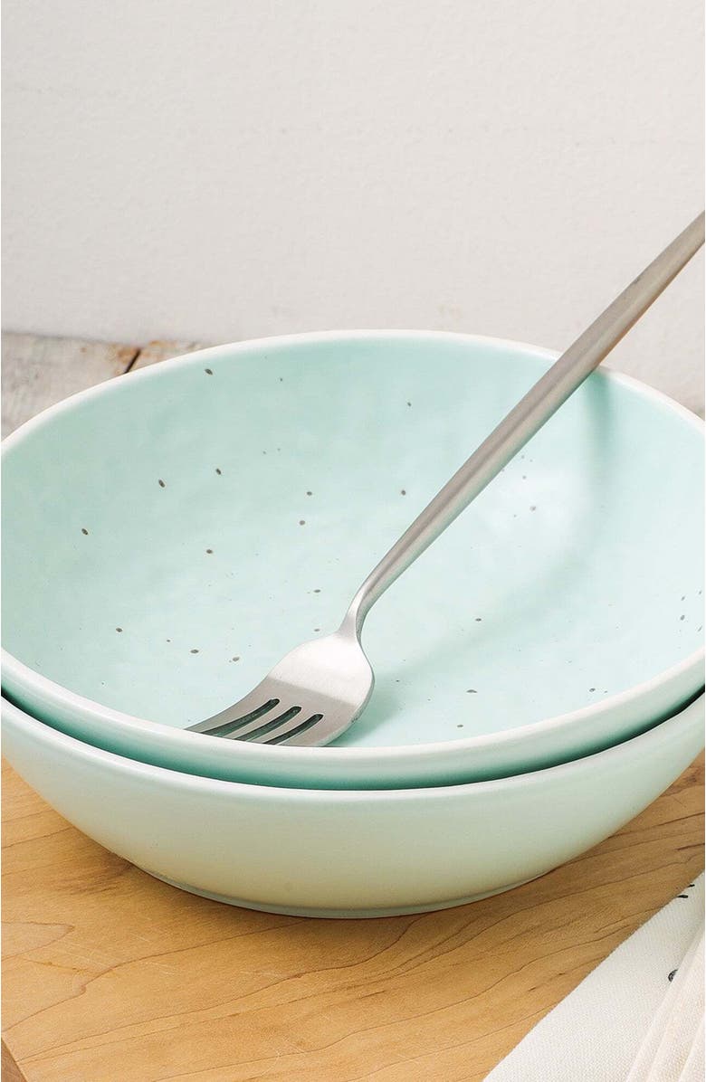 Stone Lain Elena Stoneware 4-Piece Bowl Set, Alternate, color, Mint