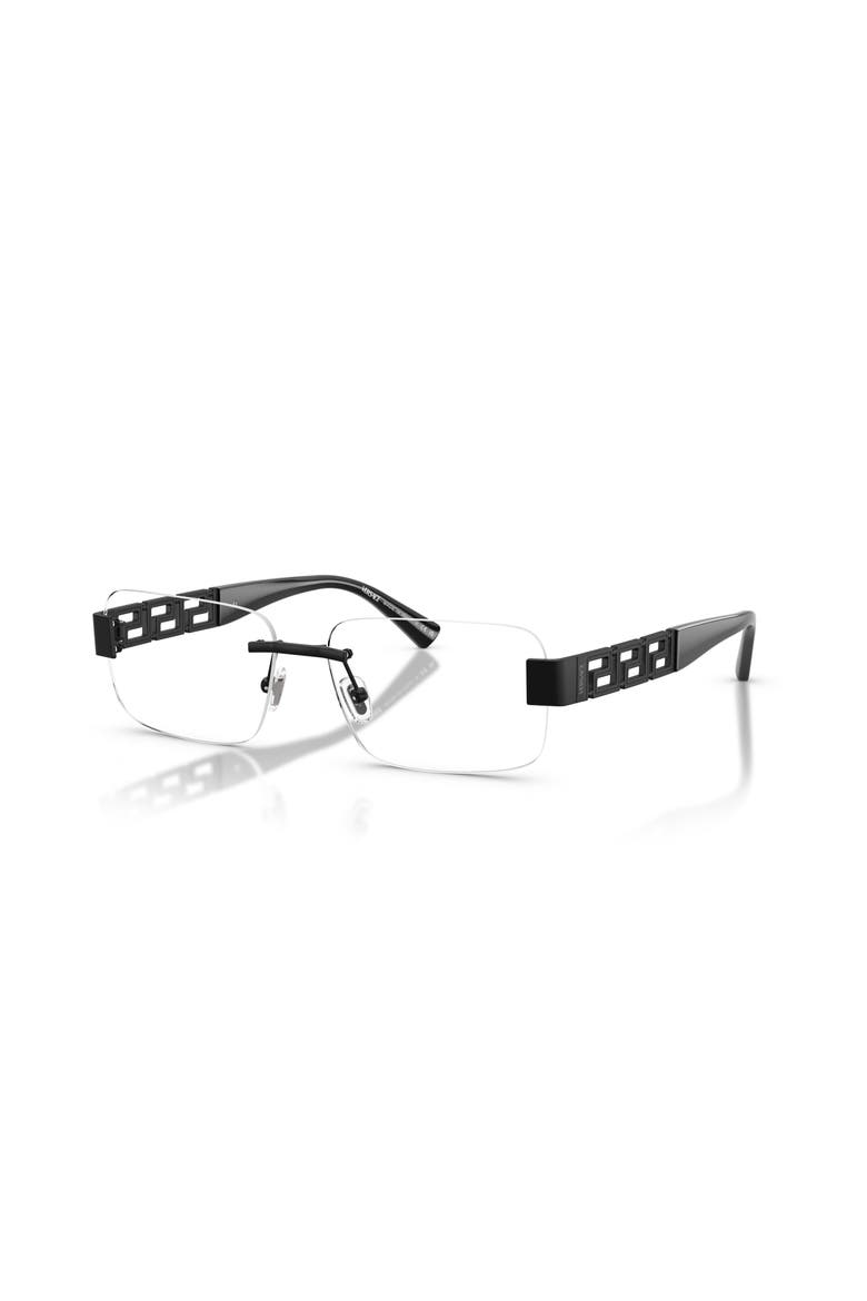 56mm Rectangle optical glasses, Main, color, Black