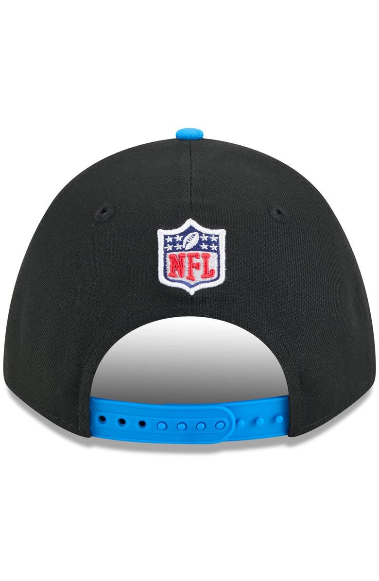New Era Men's New Era Black/Blue Detroit Lions 2025 NFL Draft 9FORTY A-Frame M-Crown Adjustable Hat, Alternate, color, 