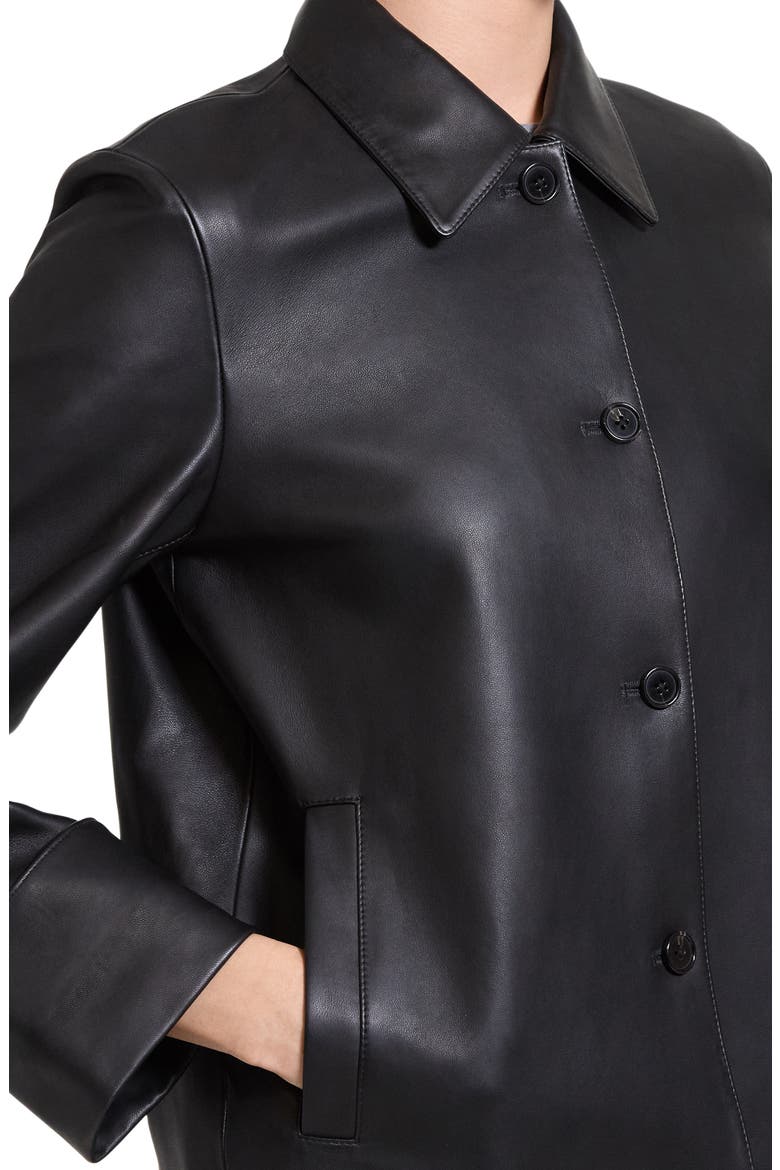 Boxy Leather Jacket, Alternate, color, BLACK - 001