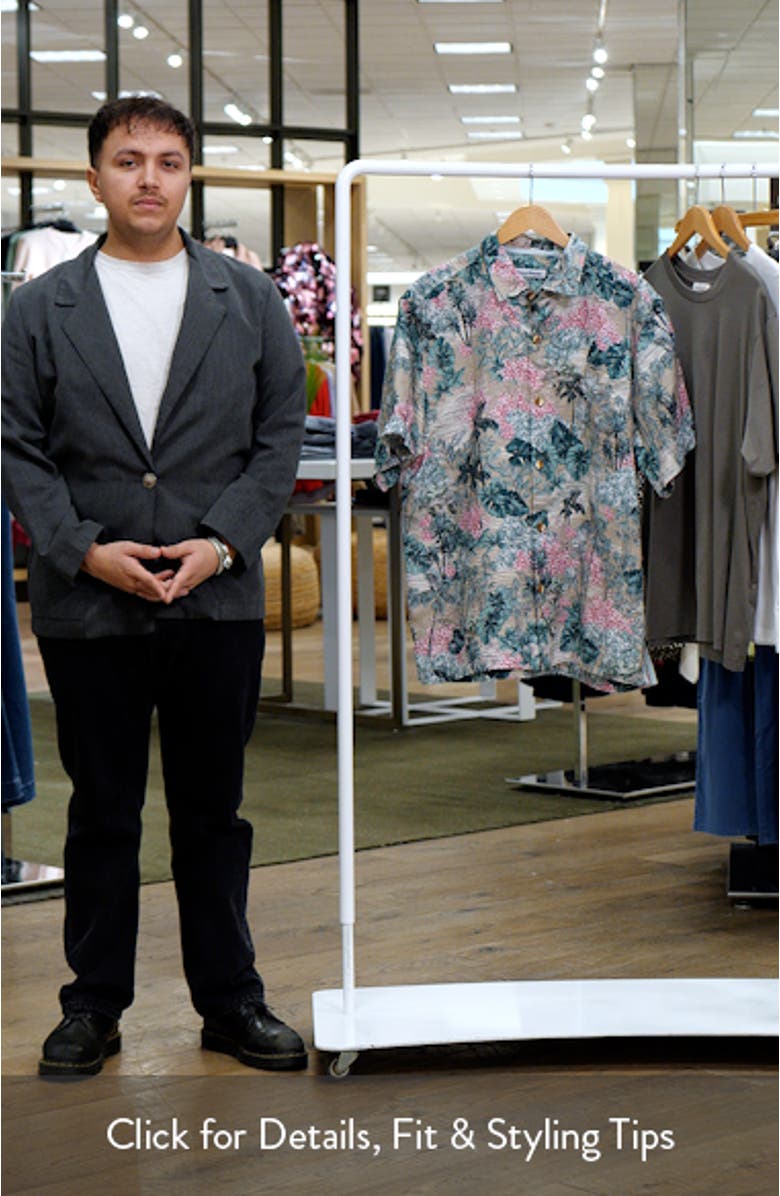 Catalina Coast Short Sleeve Linen Button-Up Shirt, sales video thumbnail