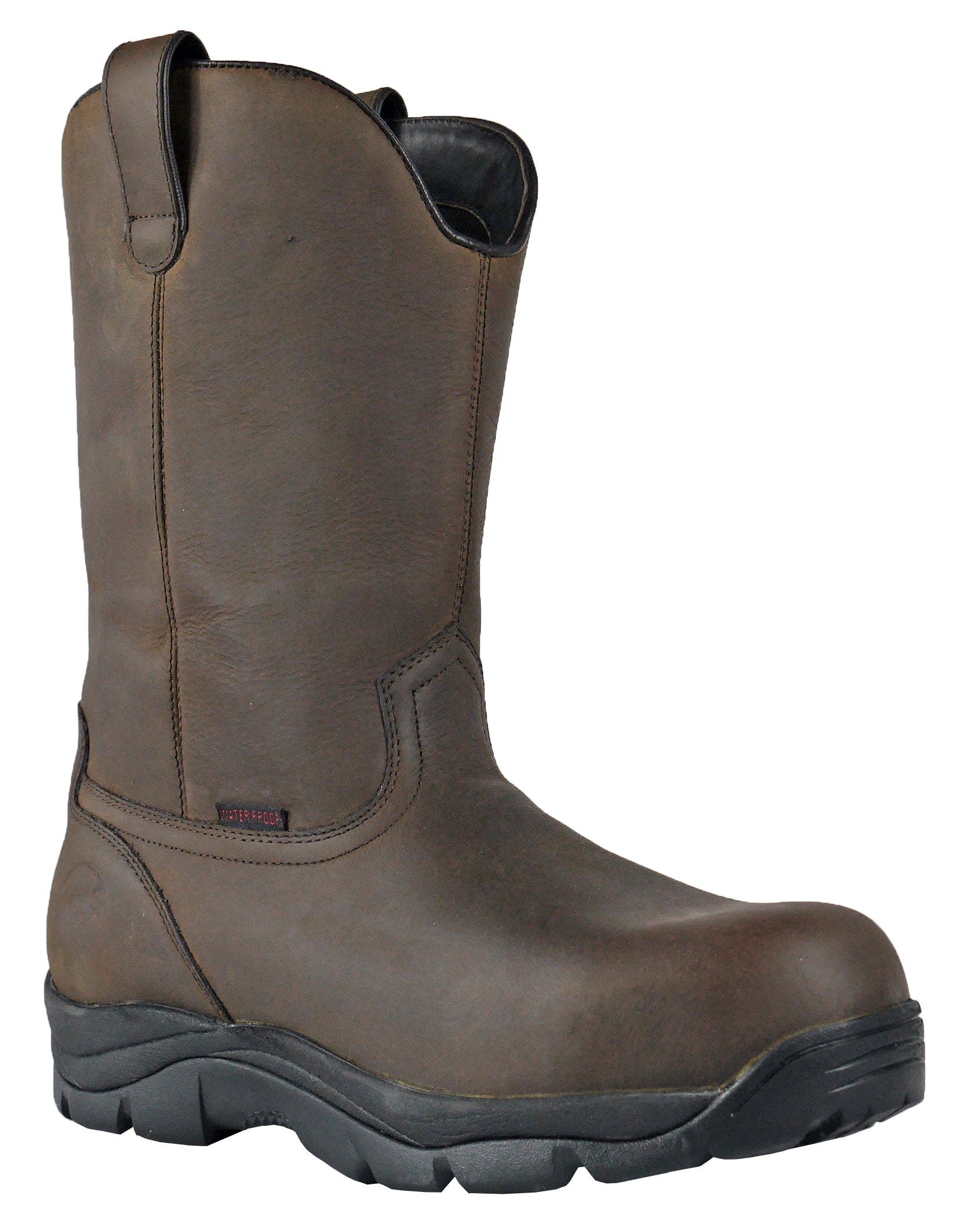 Hoss Boot Company HOSS Wildfire Wellington Composite Toe Waterproof Work Boot, Main, color, Brown