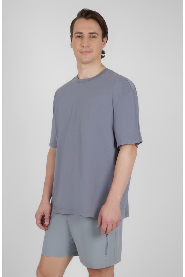 Acid Stretch Cotton T-Shirt, Alternate, color, WEATHERVANE