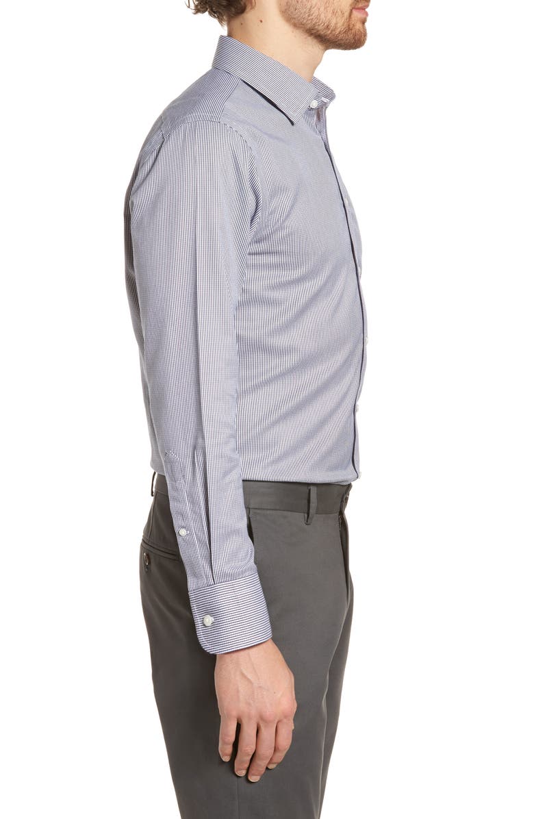 NORDSTROM MEN'S SHOP Smartcare<sup>™</sup> Extra Trim Fit Stripe Dress Shirt, Alternate, color, 