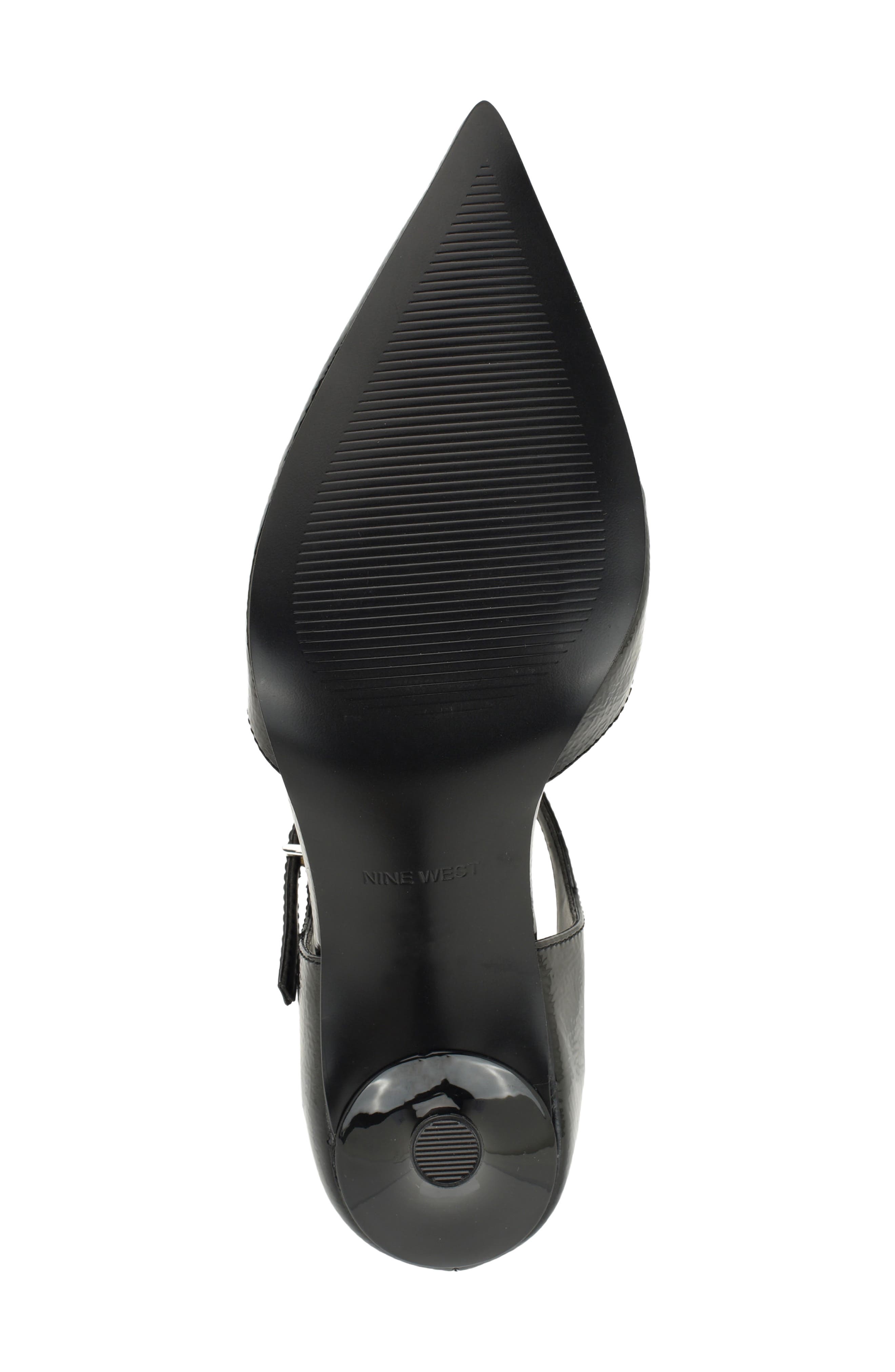 Piraye Faux Leather Mary Jane Pump, Alternate, color, BLACK