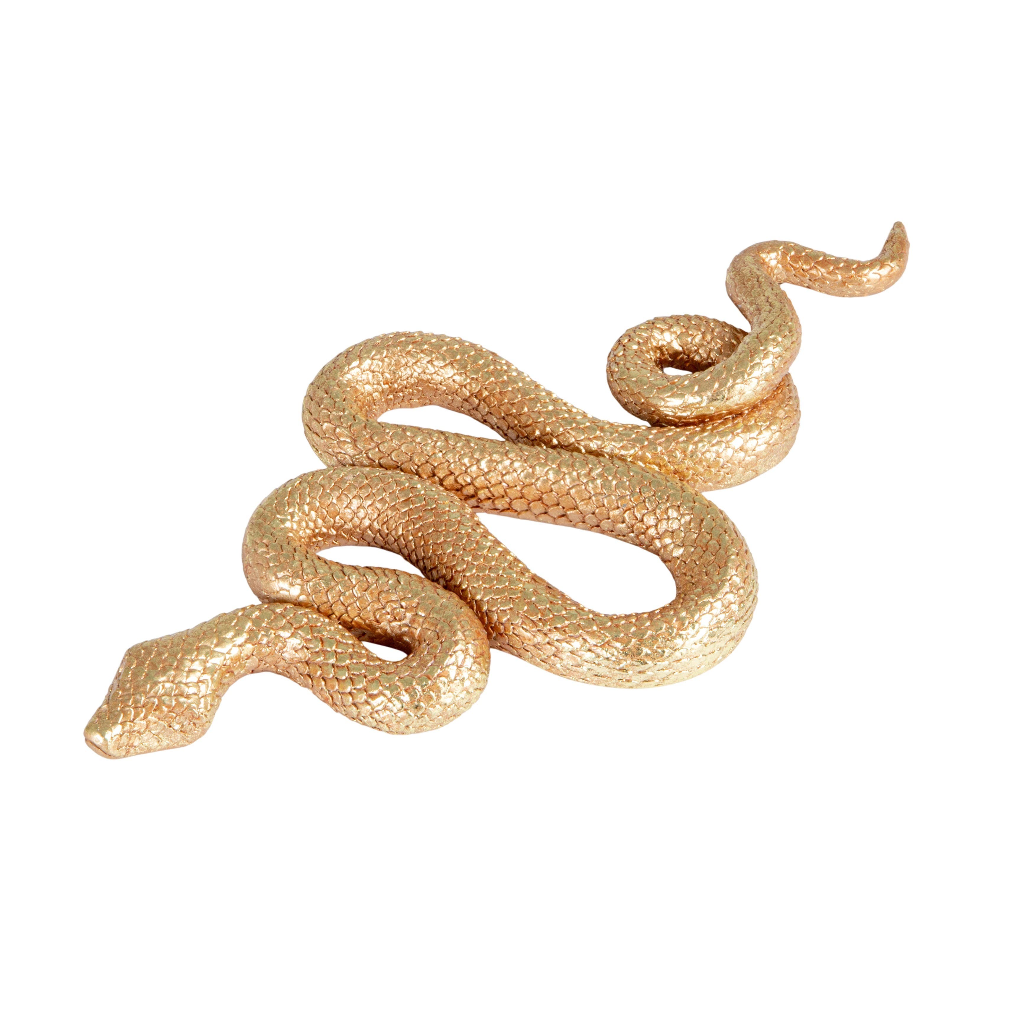 Storied Home Resin Snake Wall Décor In Gold