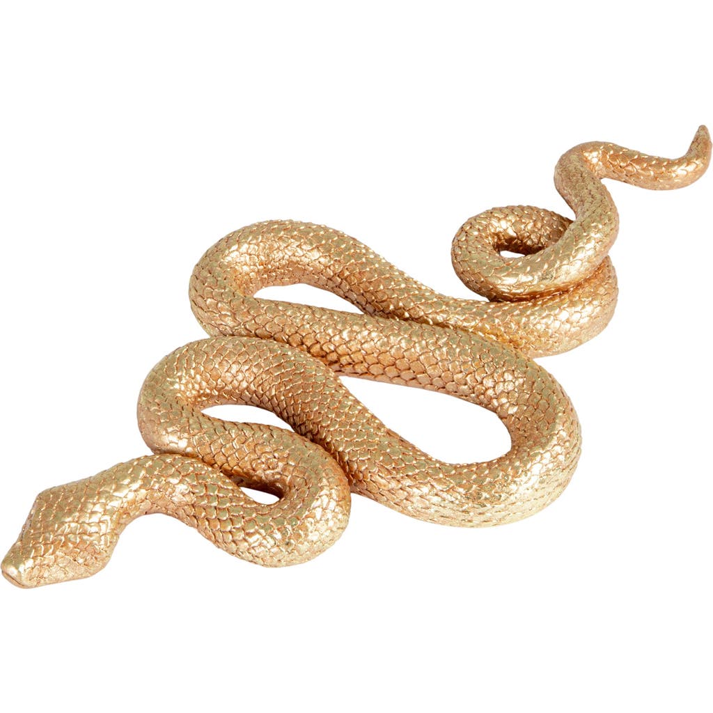 Storied Home Resin Snake Wall Décor In Gold