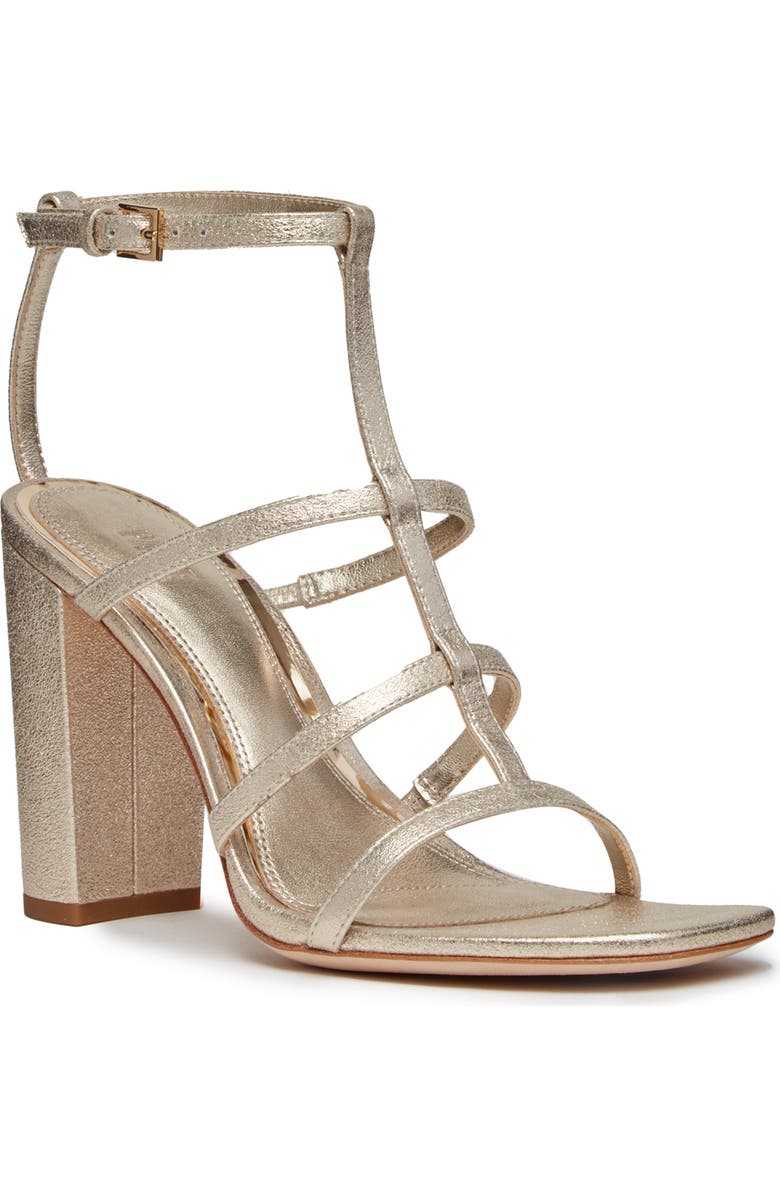 PAIGE Scarlet Ankle Strap Sandal, Main, color, Light Gold