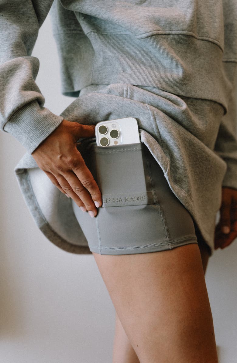 Sierra Madre Golf SportFleece Skort, Alternate, color, Heather Grey