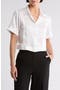 Boxy Crop Button-Up Shirt