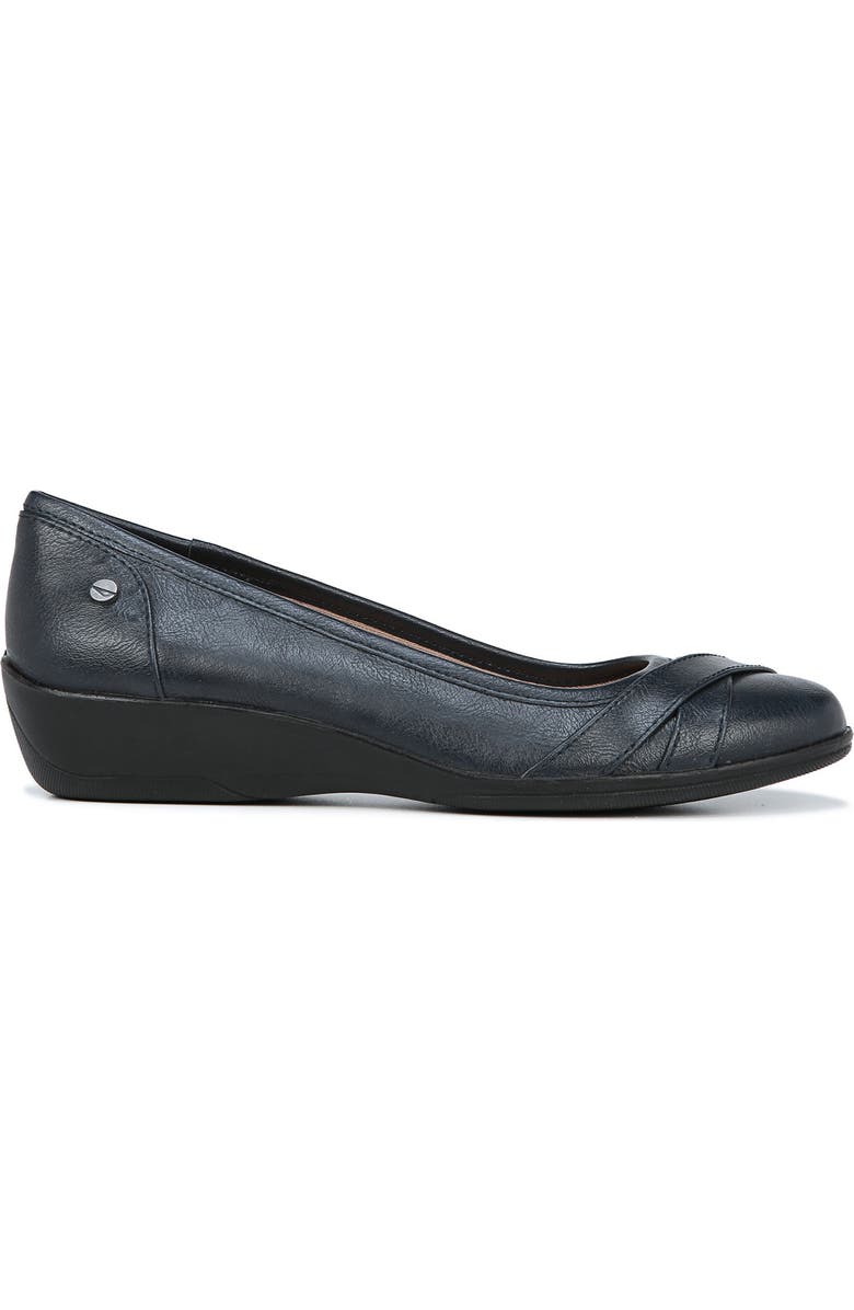 LifeStride Loyal Wedge Flat, Alternate, color, Navy