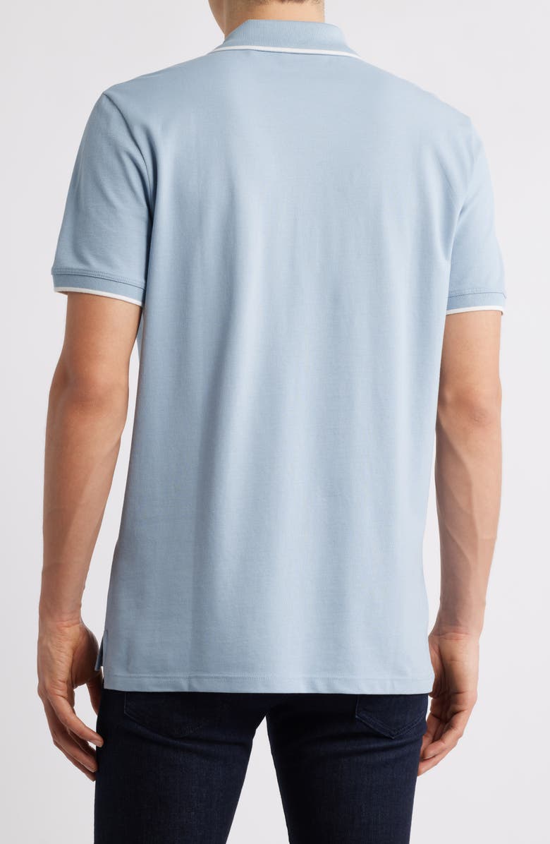 HUGO Dino Tipped Polo, Alternate, color, Open Blue