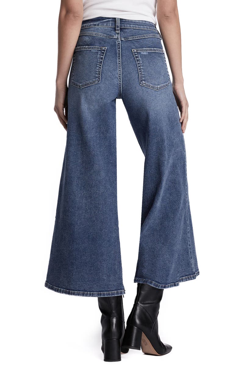 HINT OF BLU Mercy High Waist Crop Wide Leg Jeans, Alternate, color, Art Blue