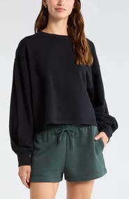 Zella Go Easy French Terry Crewneck Sweatshirt
