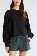 Zella Go Easy French Terry Crewneck Sweatshirt